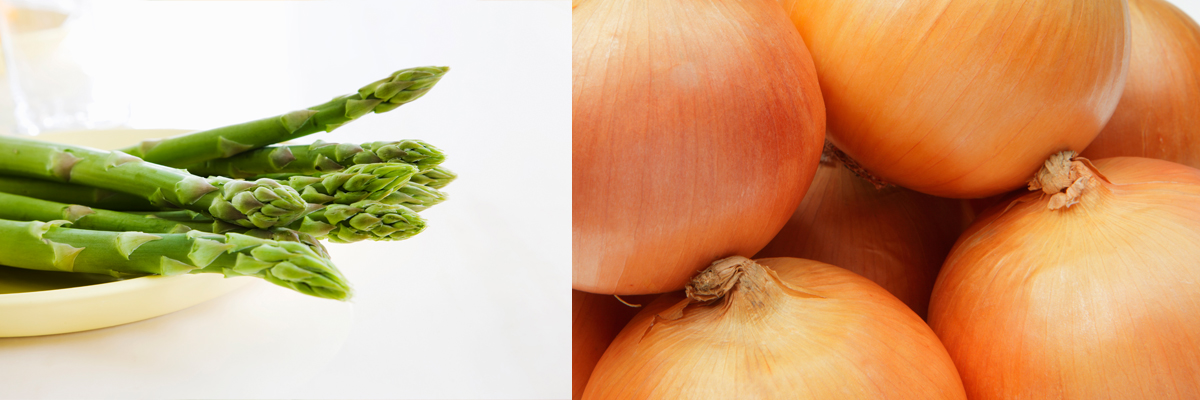 玉ねぎ、アスパラ、カボチャなどの野菜も自慢です